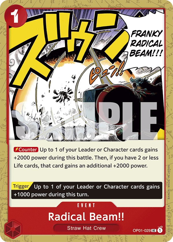 Radical Beam!! (Jolly Roger Foil) Reprint 1