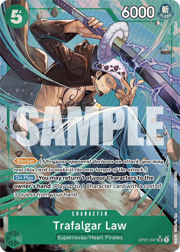 Trafalgar Law (OP01-047) (Alternate Art) Parallel 4