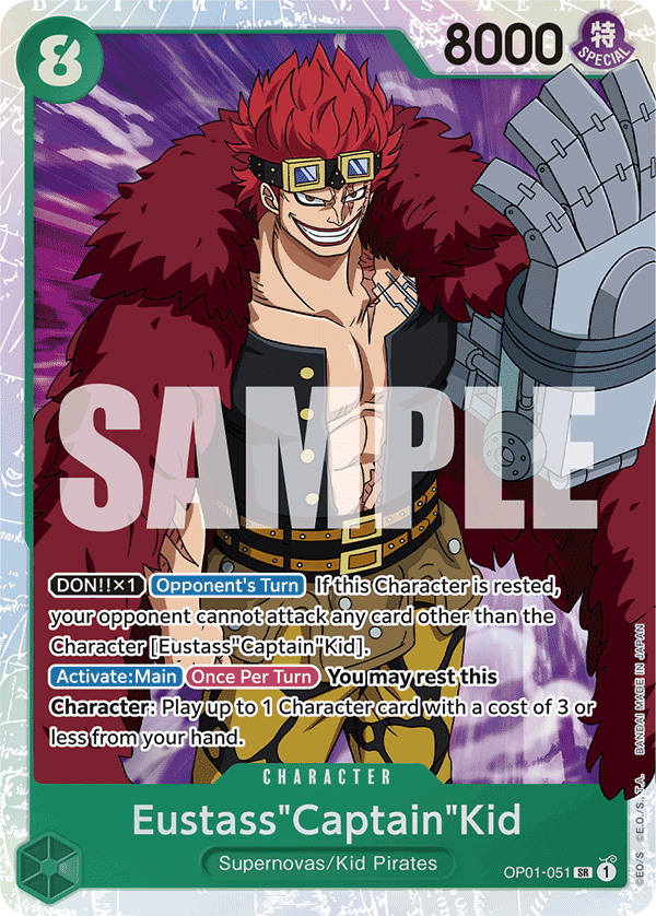 Eustass"Captain"Kid (OP01-051) (Alternate Art) Reprint 1