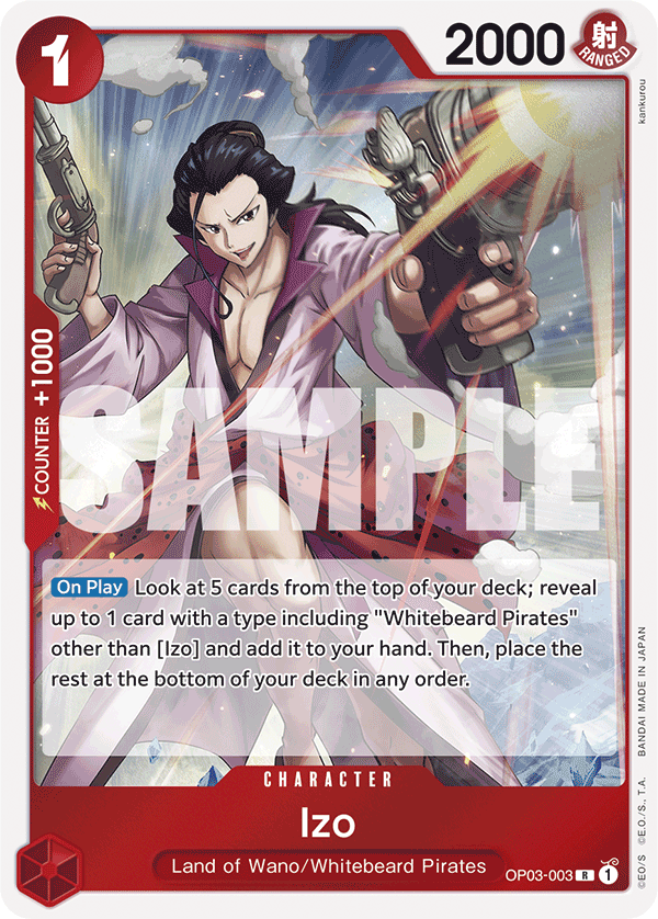 Izo (OP03-003) (Jolly Roger Foil) Reprint 2