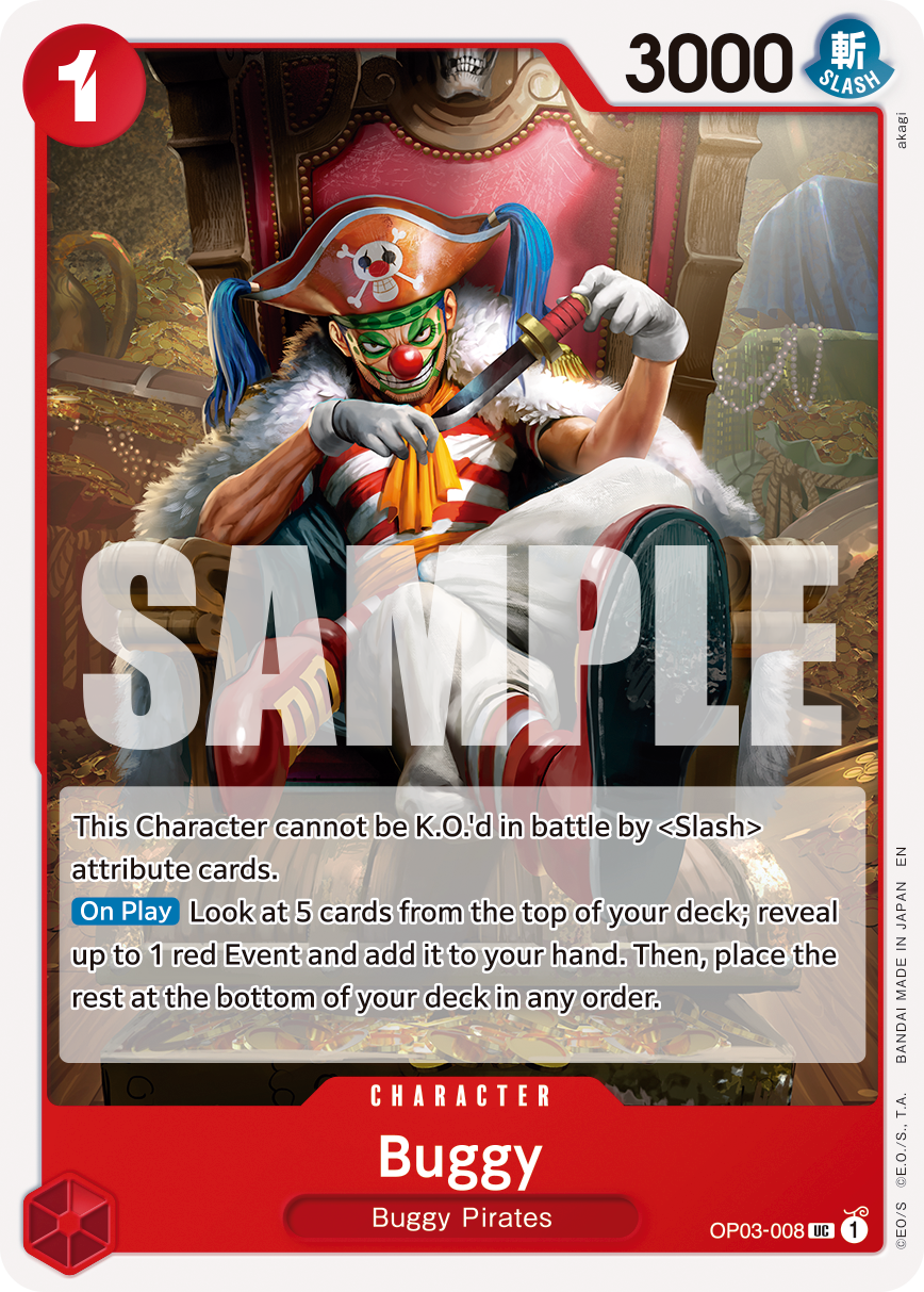 Buggy - OP03-008 (Pirate Foil) Reprint 1
