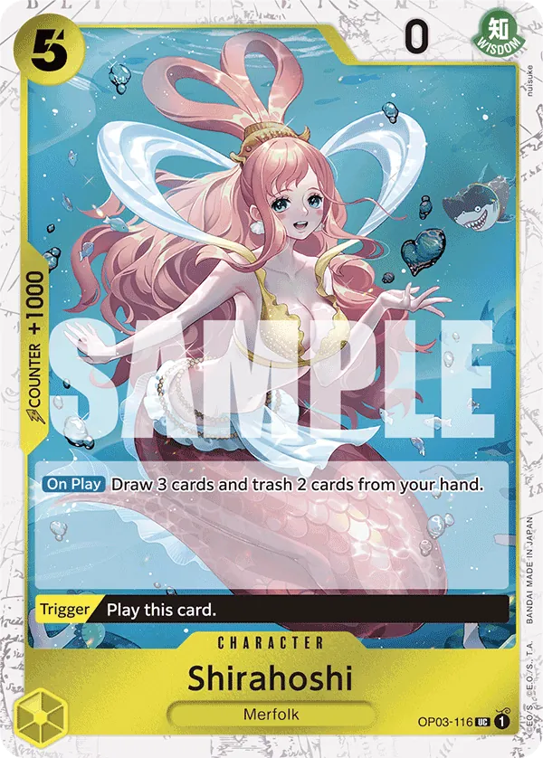 Shirahoshi (OP03-116) (Jolly Roger Foil) Parallel 6