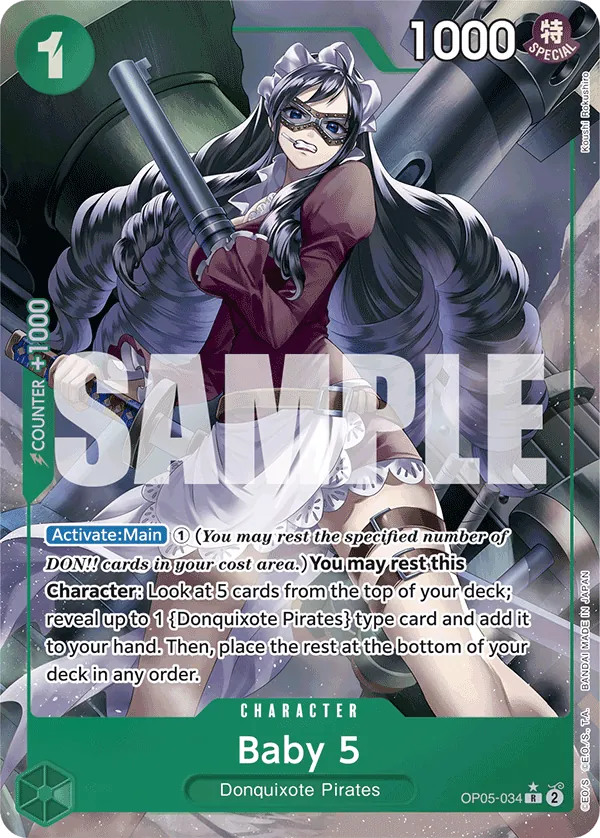 Baby 5 (OP05-034) (Alternate Art) Parallel 3