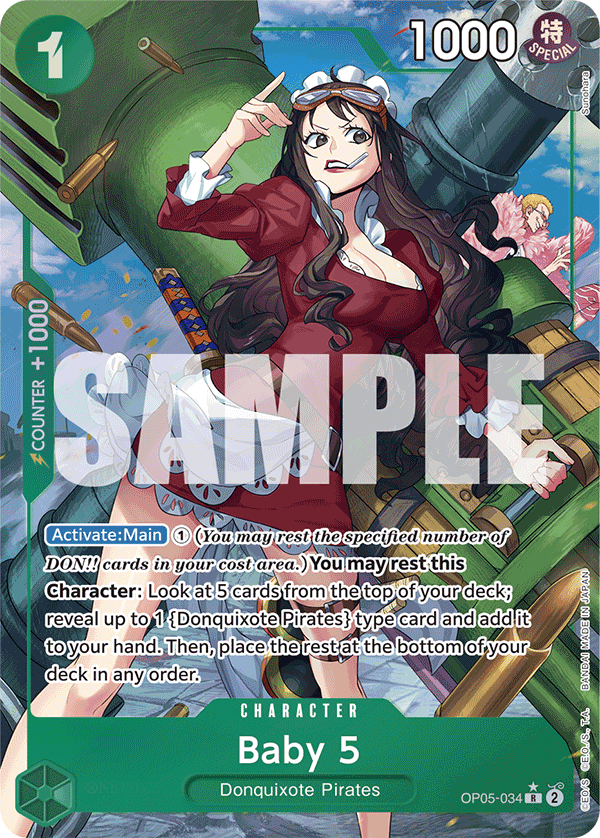 Baby 5 (OP05-034) (Alternate Art) Parallel 5