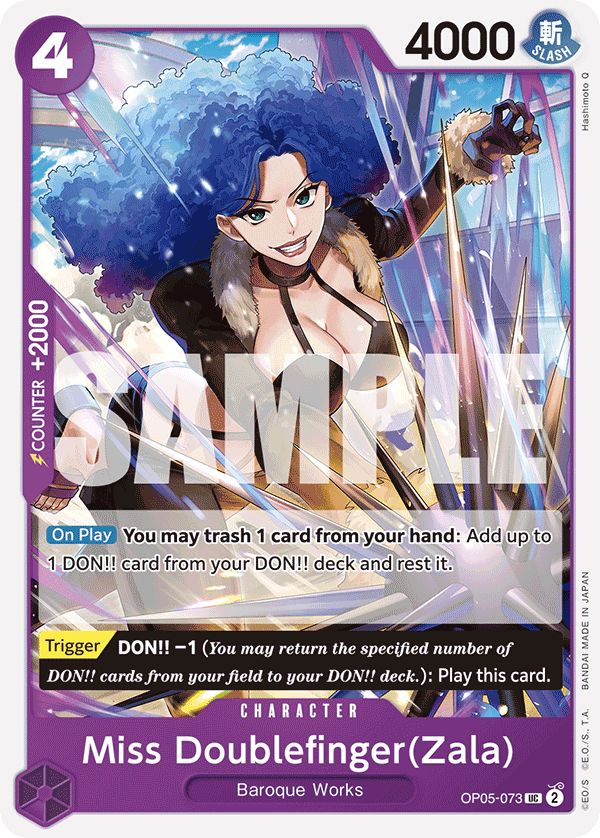 Miss Doublefinger(Zala) (Full Art) Reprint 1