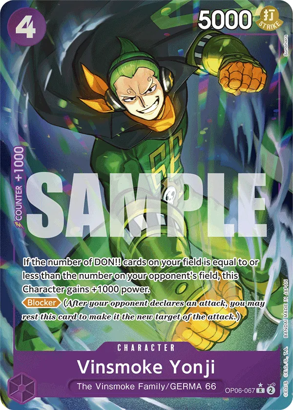 Vinsmoke Yonji (OP06-067) (Alternate Art) Parallel 2