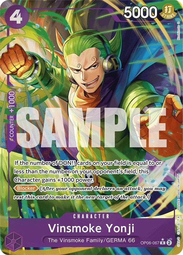 Vinsmoke Yonji (OP06-067) (Alternate Art) Parallel 3