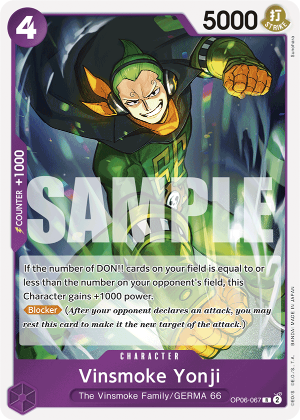 Vinsmoke Yonji (OP06-067) (Alternate Art) Reprint 1