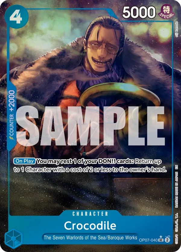 Crocodile - OP07-040 (Alternate Art) Parallel 2