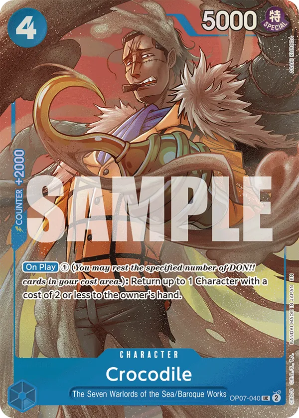 Crocodile - OP07-040 (Alternate Art) Parallel 3