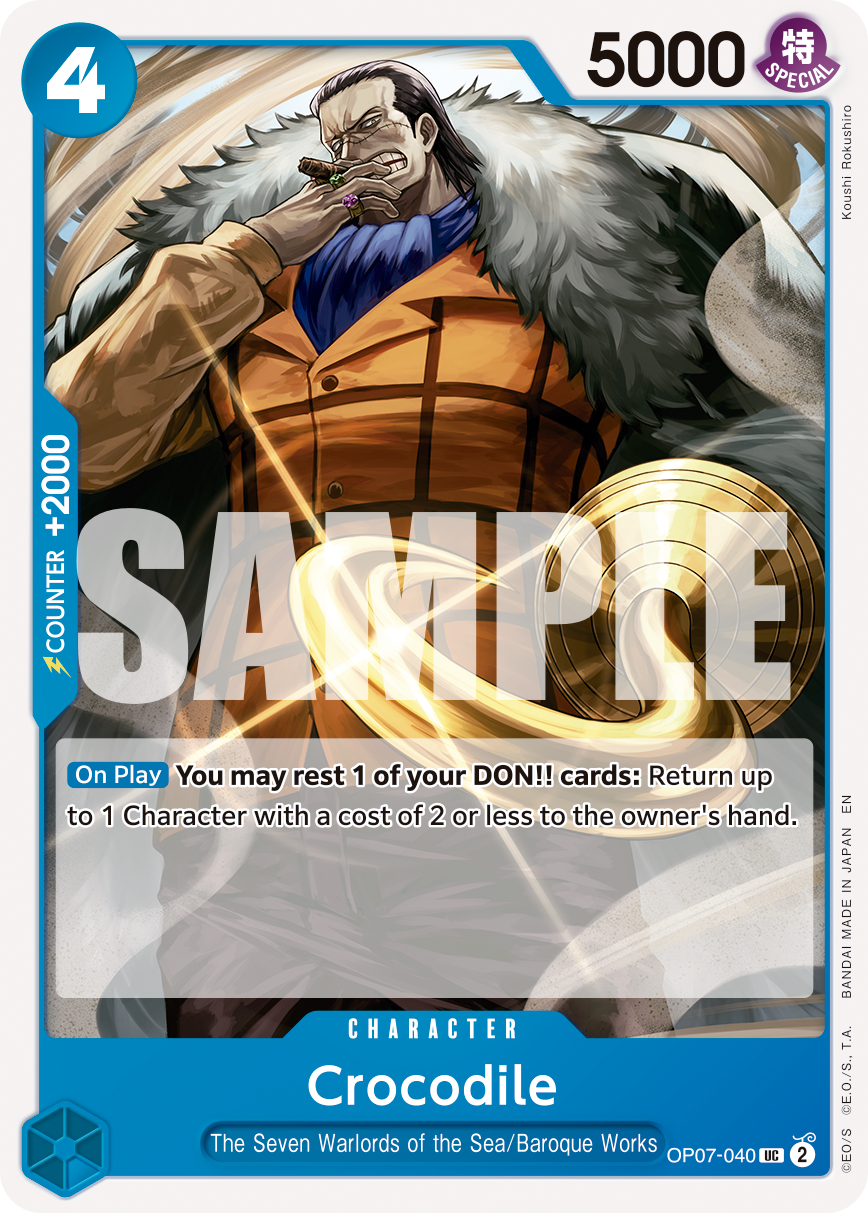 Crocodile - OP07-040 (Alternate Art) Reprint 1