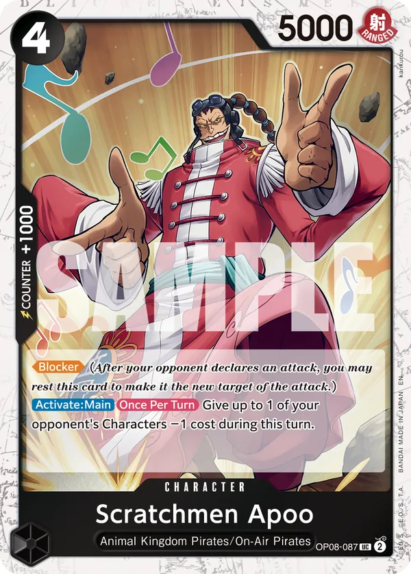Scratchmen Apoo - OP08-087 (Pirate Foil) Parallel 1