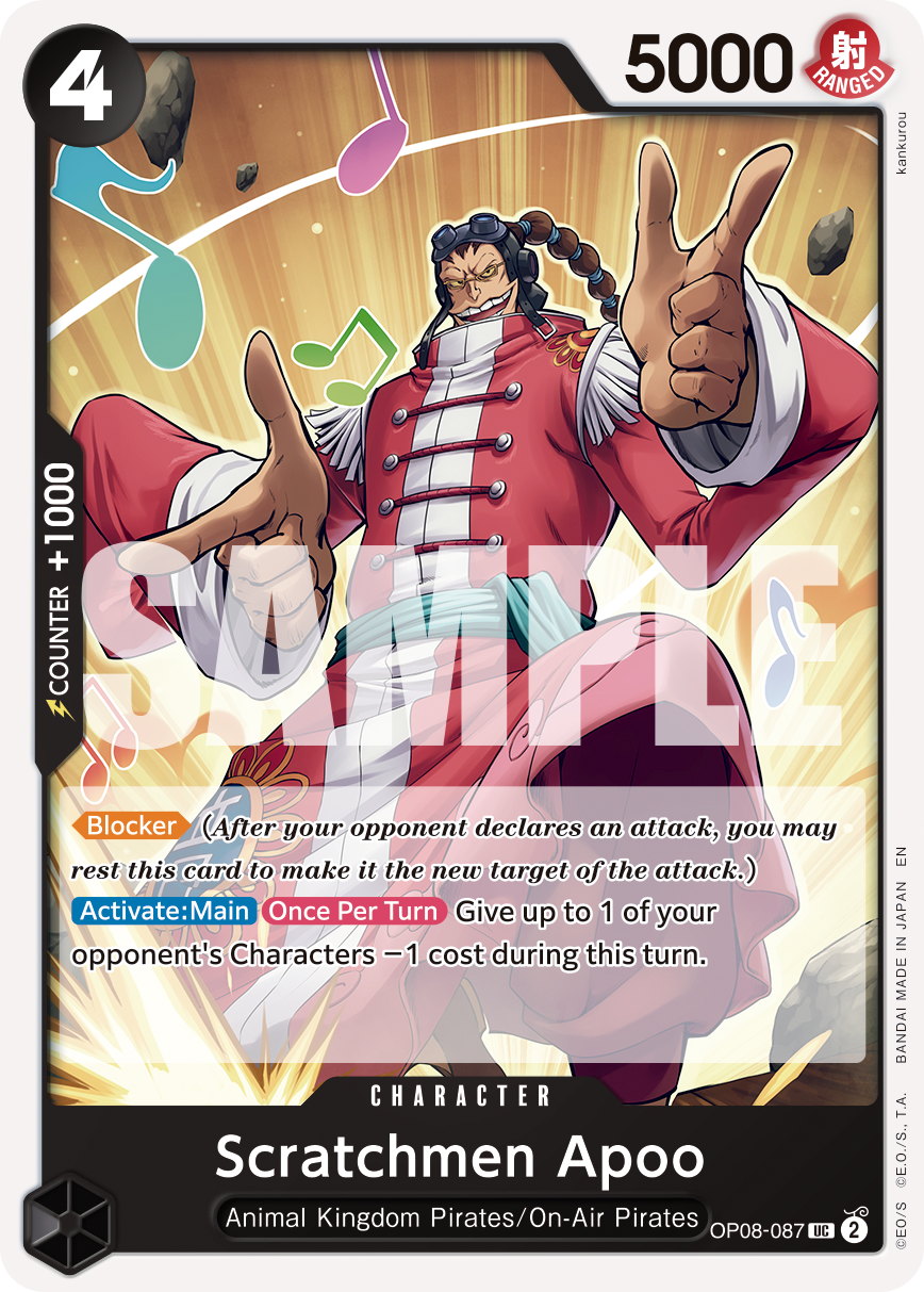 Scratchmen Apoo - OP08-087 (Pirate Foil) Reprint 1