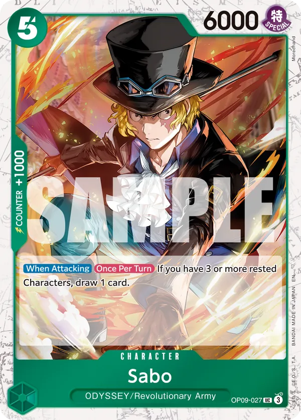 Sabo - OP09-027 (Pirate Foil) Parallel 1