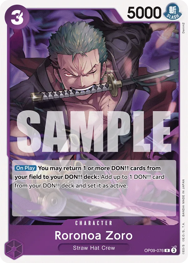 Roronoa Zoro (076) OP09-076