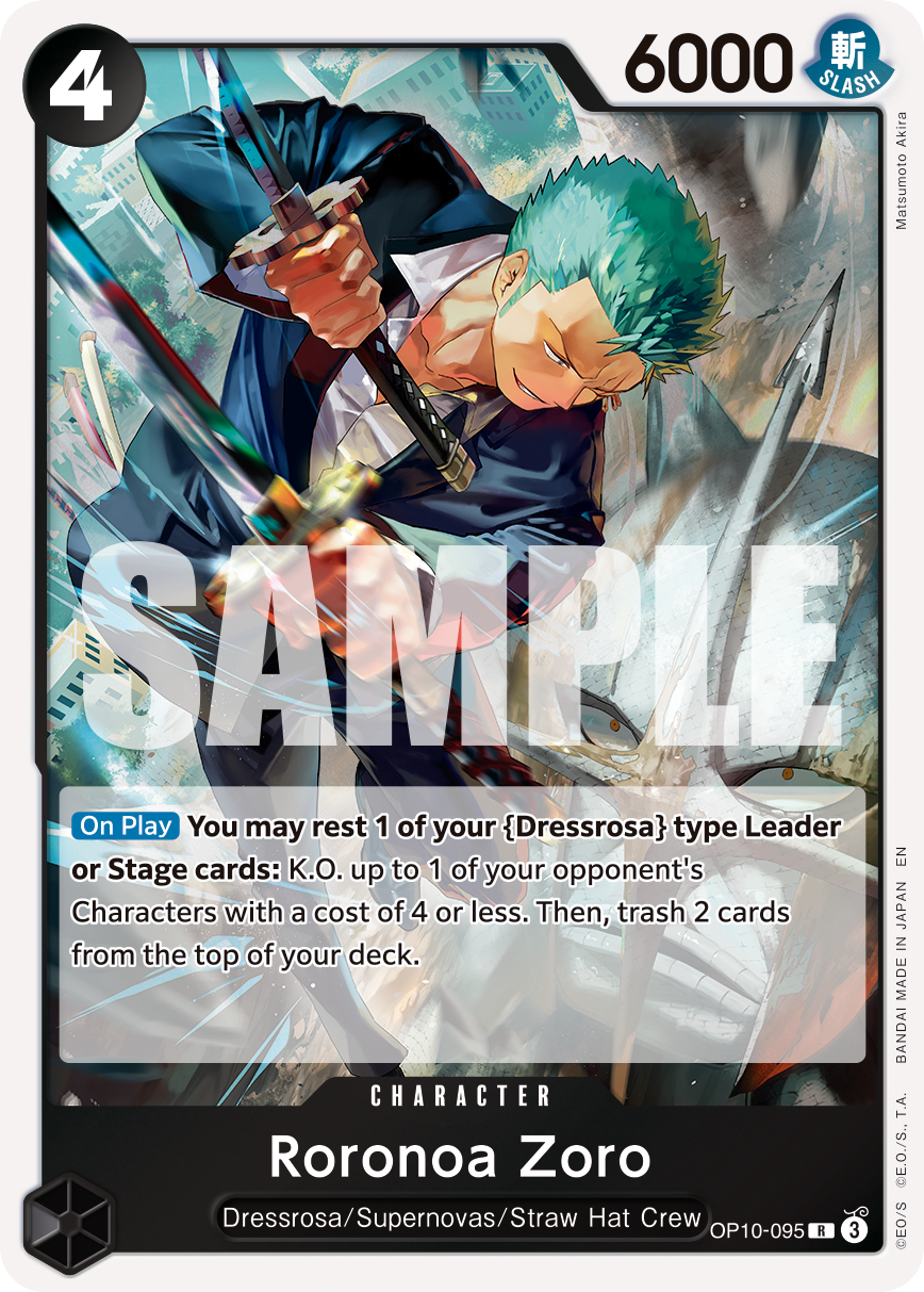 Roronoa Zoro - OP10-095 (Alternate Art) Reprint 1