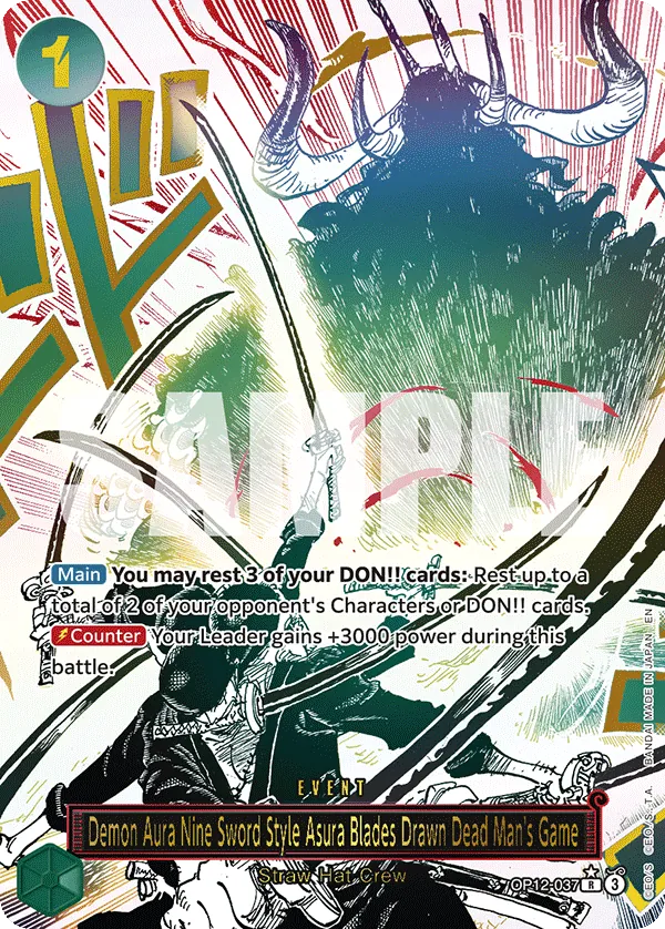 Demon Aura Nine Sword Style Asura Blades Drawn Dead Man's Game Parallel 1