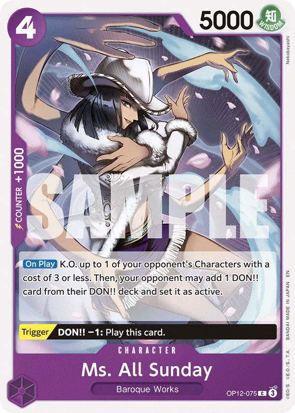 Ms. All Sunday OP12-075