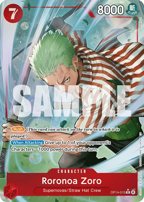 Roronoa Zoro - OP14-015 Parallel 1
