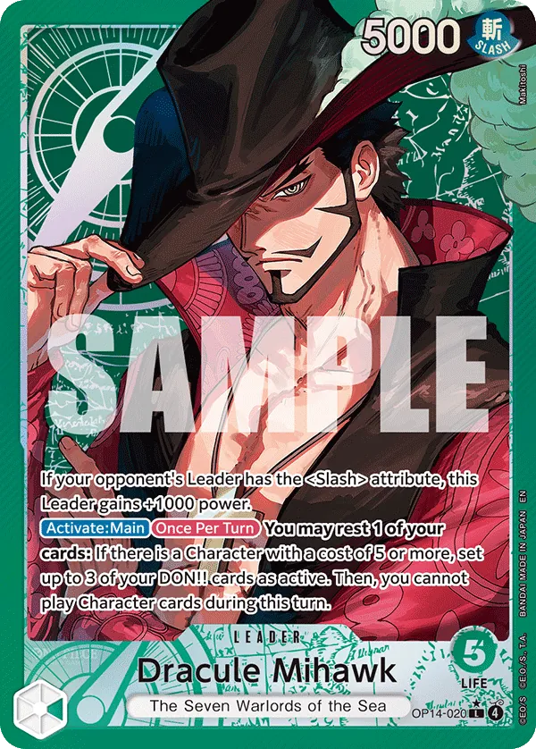 Dracule Mihawk - OP14-020 Parallel 1