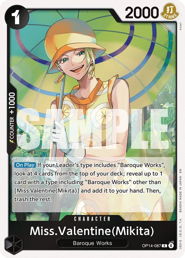 Miss.Valentine(Mikita) (Dash Pack) OP14-087