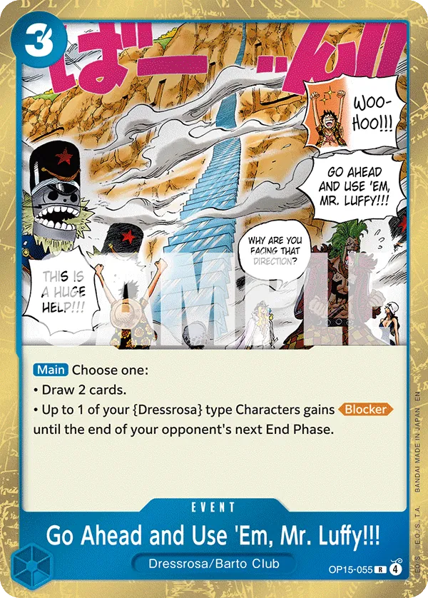 Go Ahead and Use 'Em, Mr. Luffy!!! OP15-055