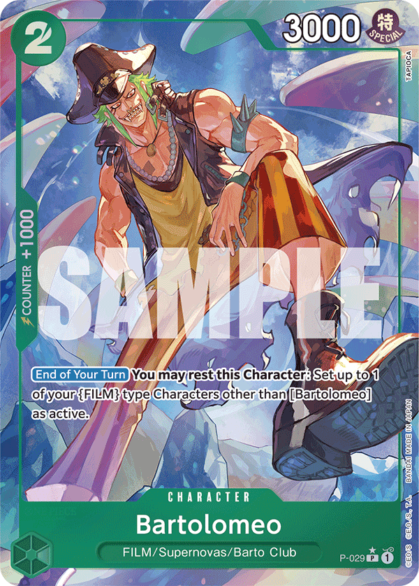 Bartolomeo (P-029) (Jolly Roger Foil) Parallel 4