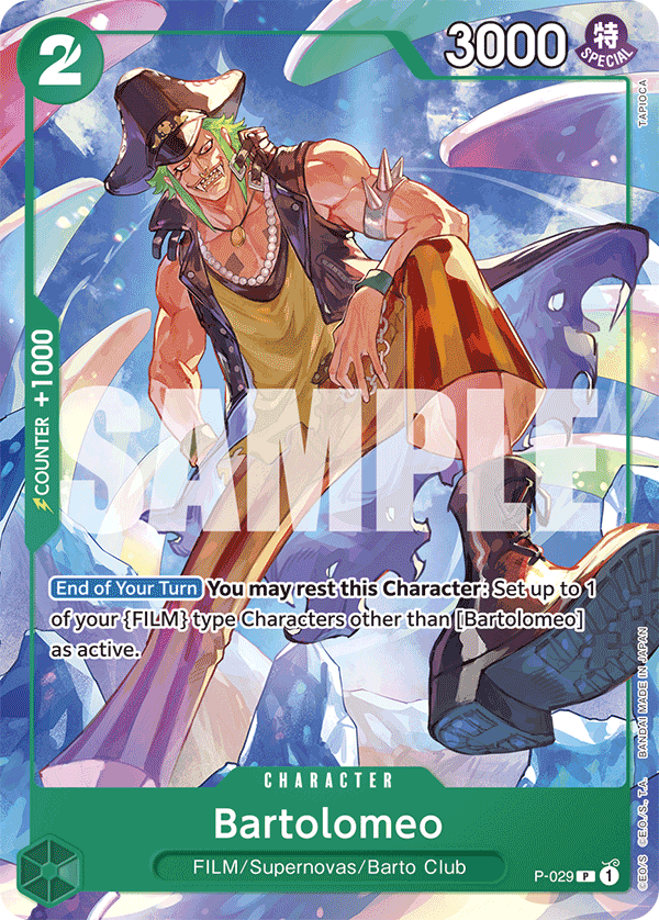 Bartolomeo (P-029) (Jolly Roger Foil) Reprint 2
