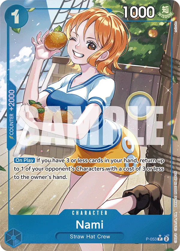 Nami (P-053) (Full Art) Parallel 2