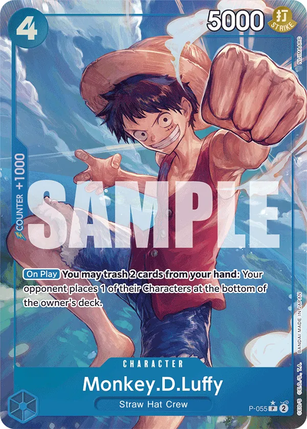 Monkey.D.Luffy (P-055) (Jolly Roger Foil) Parallel 2