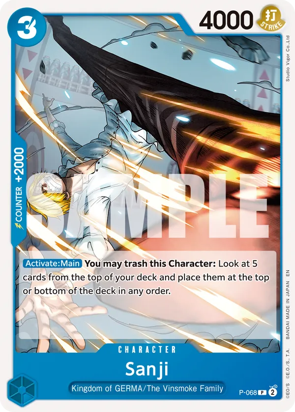 Sanji - P-068 (Pirate Foil) Parallel 1