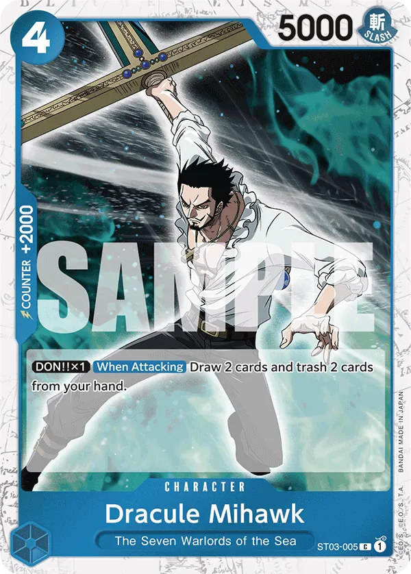 Dracule Mihawk (ST03-005) (Full Art) Parallel 4