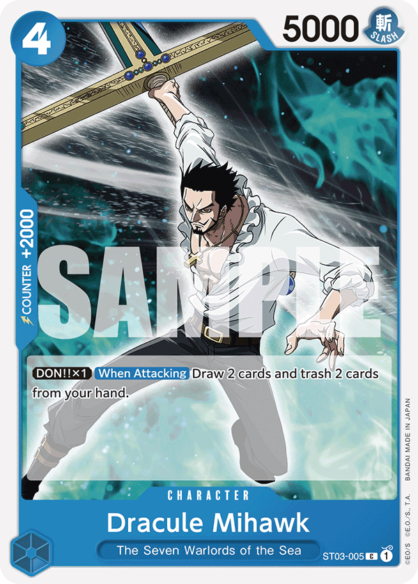 Dracule Mihawk (ST03-005) (Full Art) Reprint 2