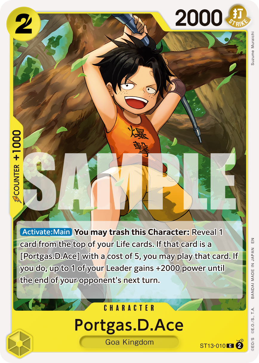 Portgas.D.Ace - ST13-010 (Pirate Foil) Reprint 1