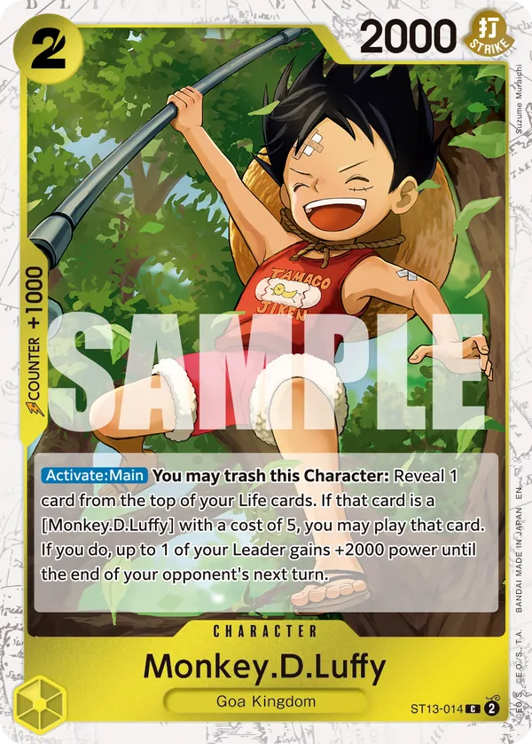 Monkey.D.Luffy - ST13-014 (Pirate Foil) Parallel 2