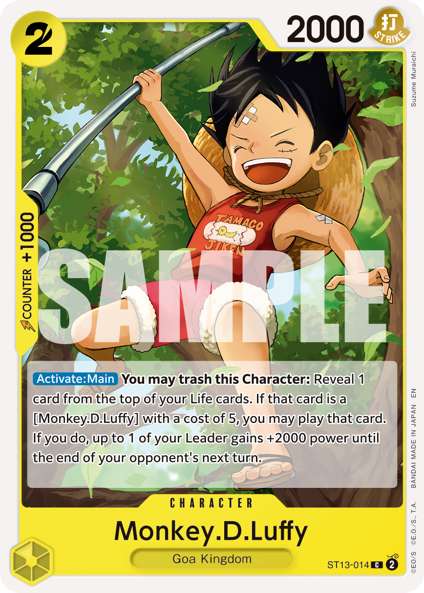 Monkey.D.Luffy - ST13-014 (Pirate Foil) Reprint 1