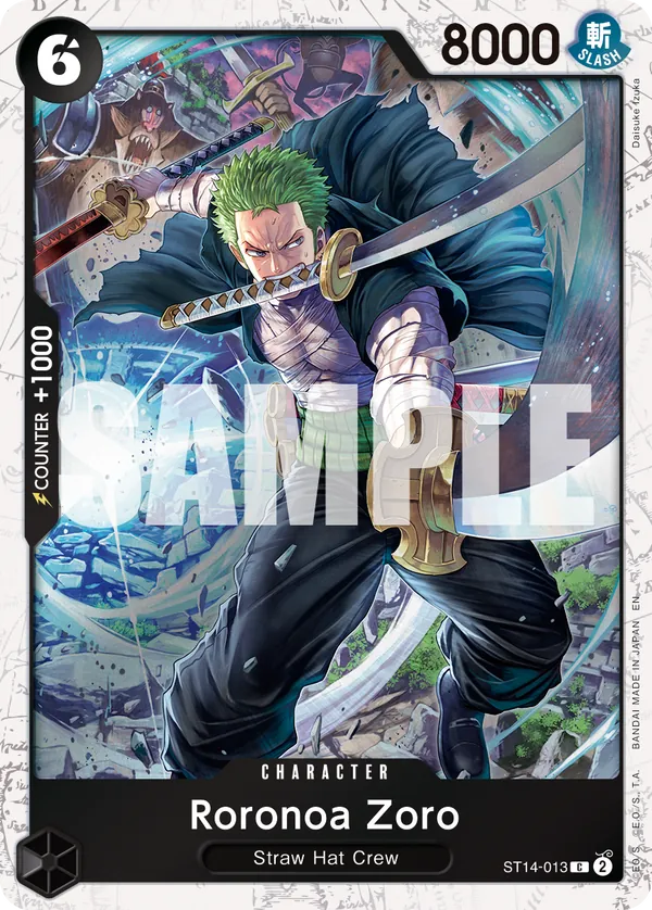 Roronoa Zoro - ST14-013 (Pirate Foil) Parallel 1