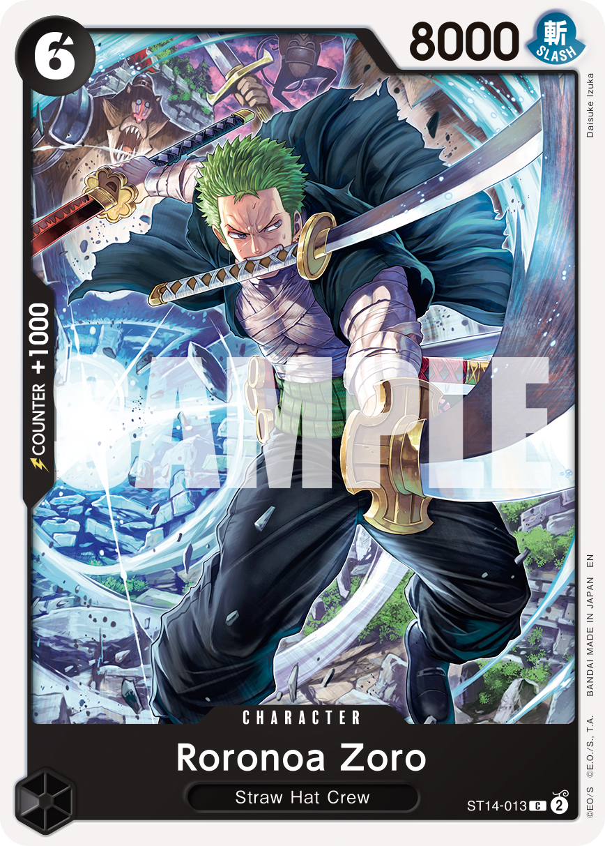 Roronoa Zoro - ST14-013 (Pirate Foil) Reprint 1