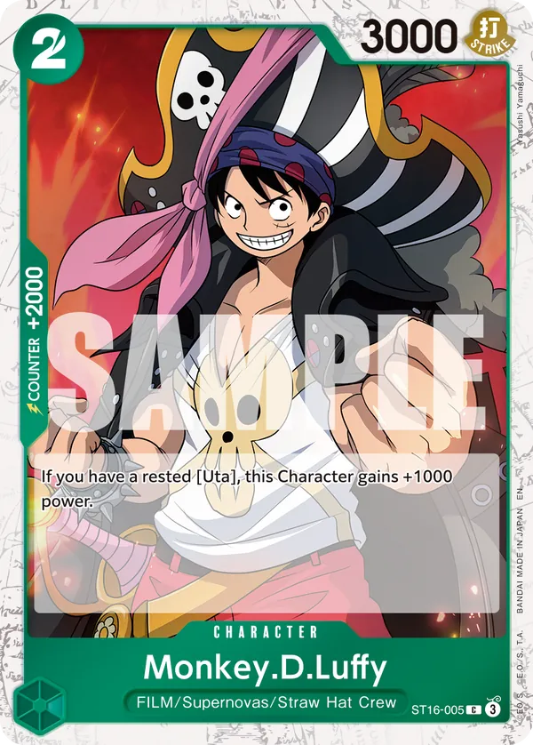 Monkey.D.Luffy - ST16-005 (Pirate Foil) Parallel 1