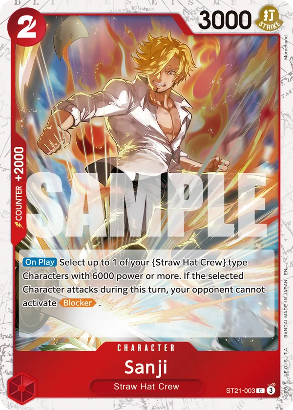 Sanji - ST21-003 (Pirate Foil) Parallel 2